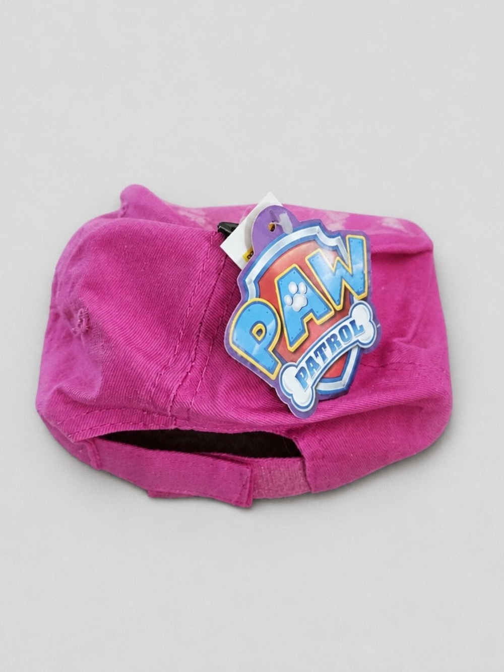 Paw Patrol Kids Pink Tie-Dye Glitter Visor Baseball Hat - Picture 2 of 2